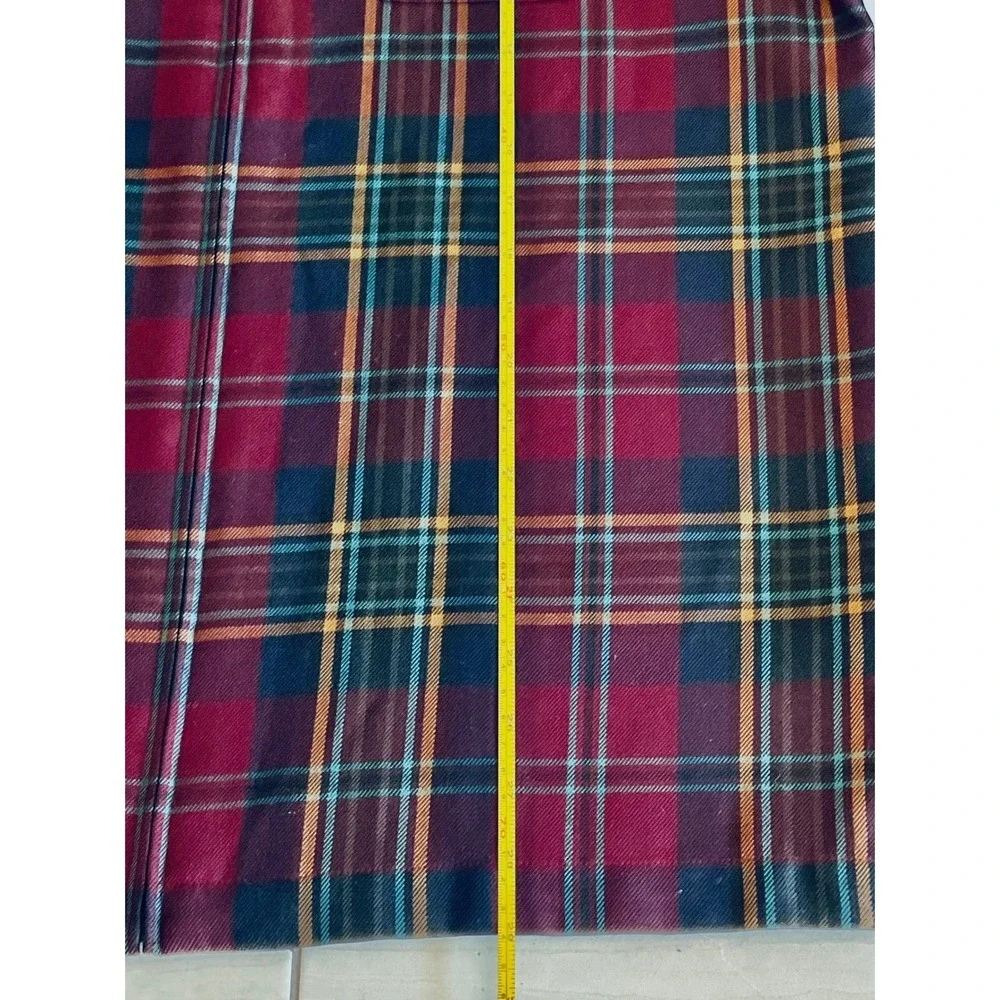 VTG Lauren Ralph Lauren women's‎ worsted wool jacket zip plaid equestrian large